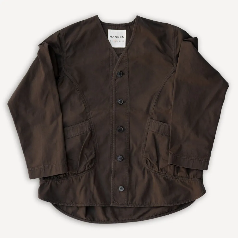 Bernard Loose Fit Light Jacket Coffee Brown