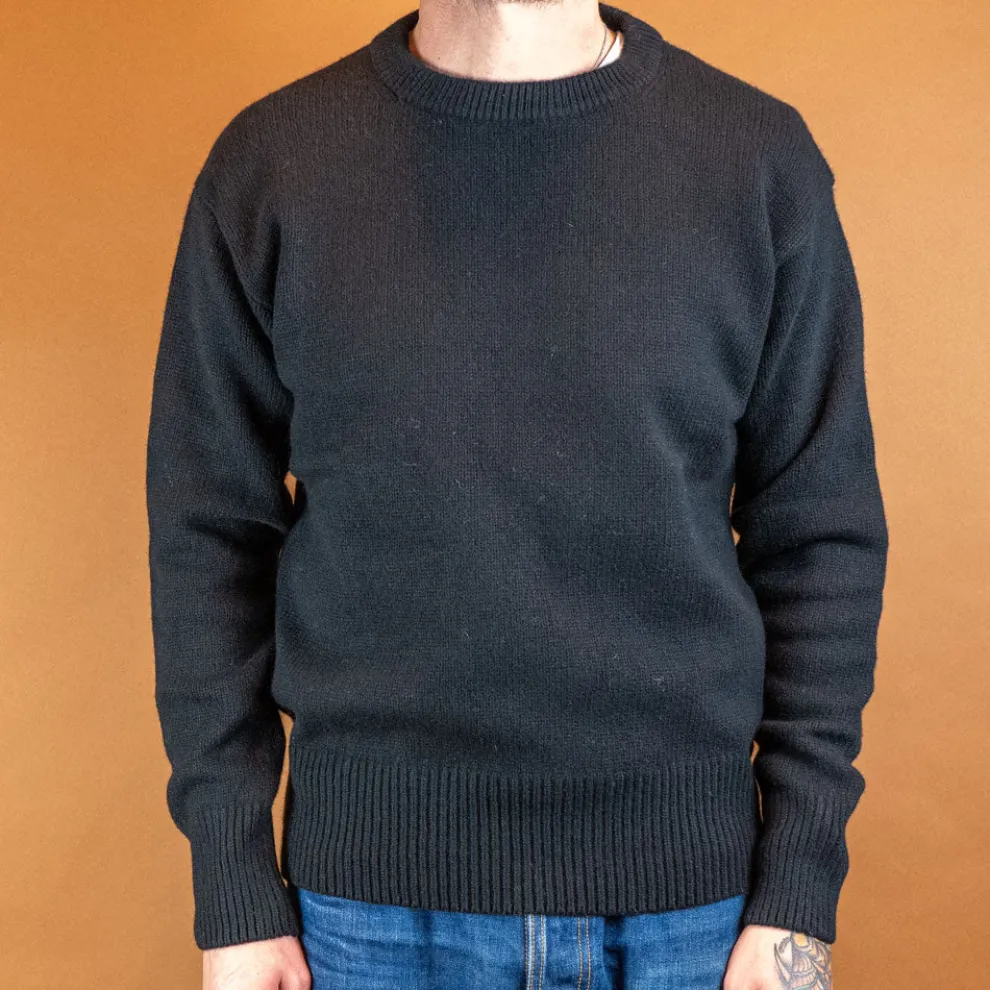 Classic Crewneck Pullover Merino/Cashmere Deep Black