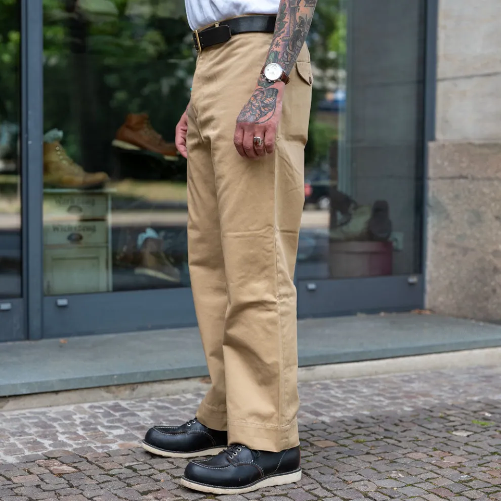 Cotton Pants 122 Beige