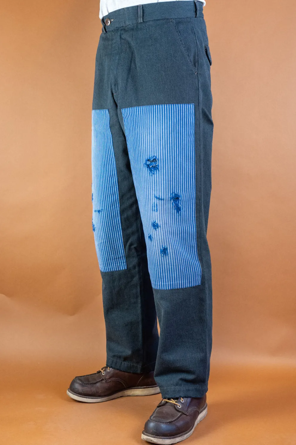 Cotton Pants Grey Striped BnB