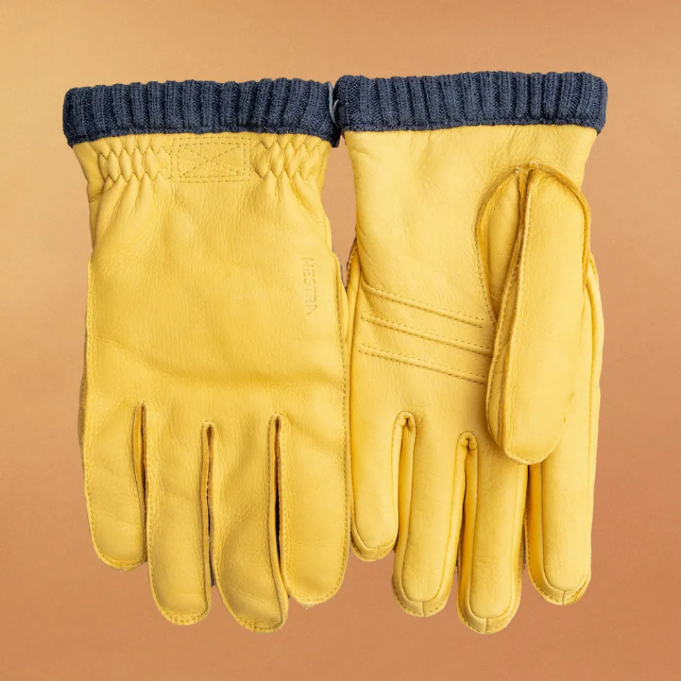 Deerskin Primaloft Handschuhe gelb