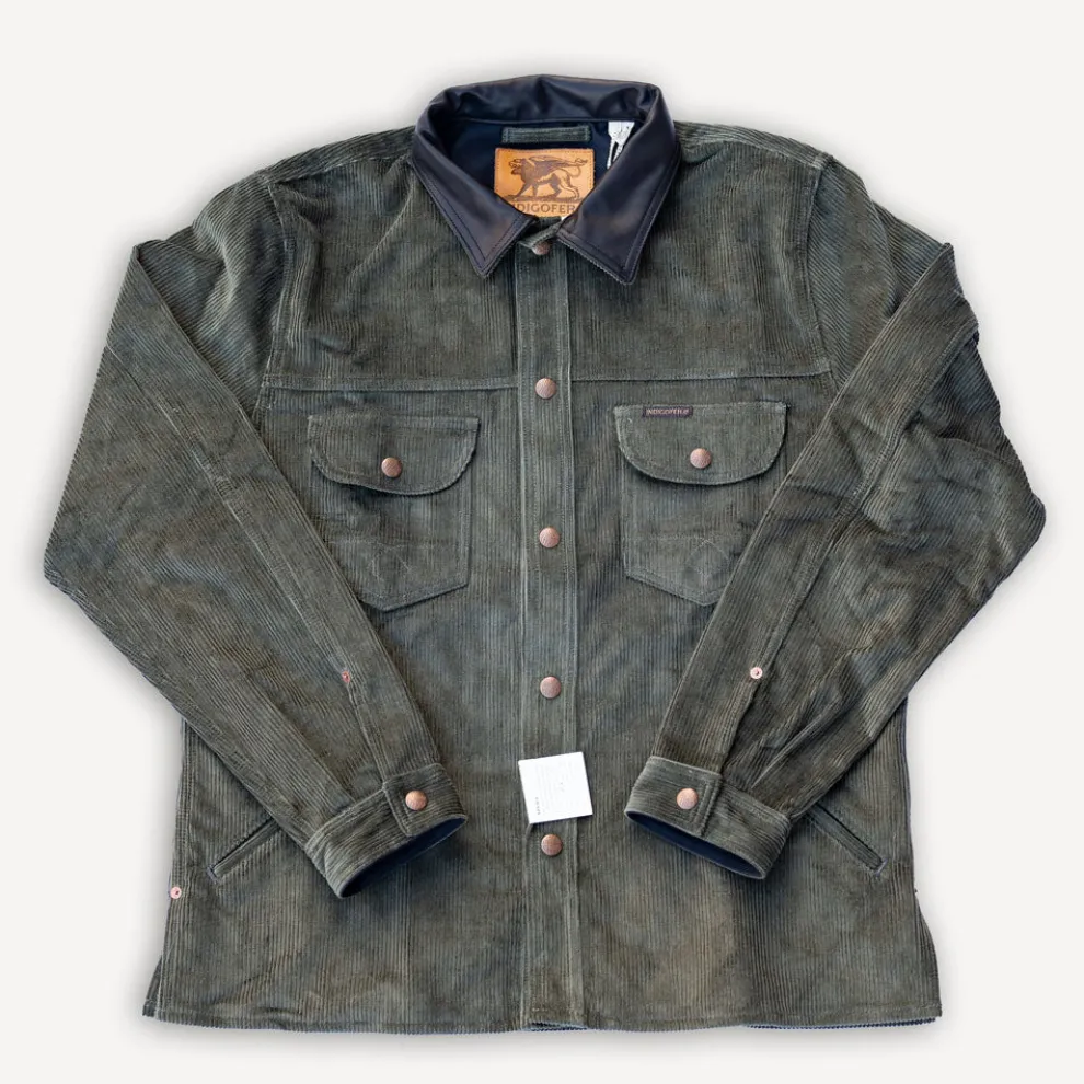 Fargo Trucker Jacket Corduroy Green