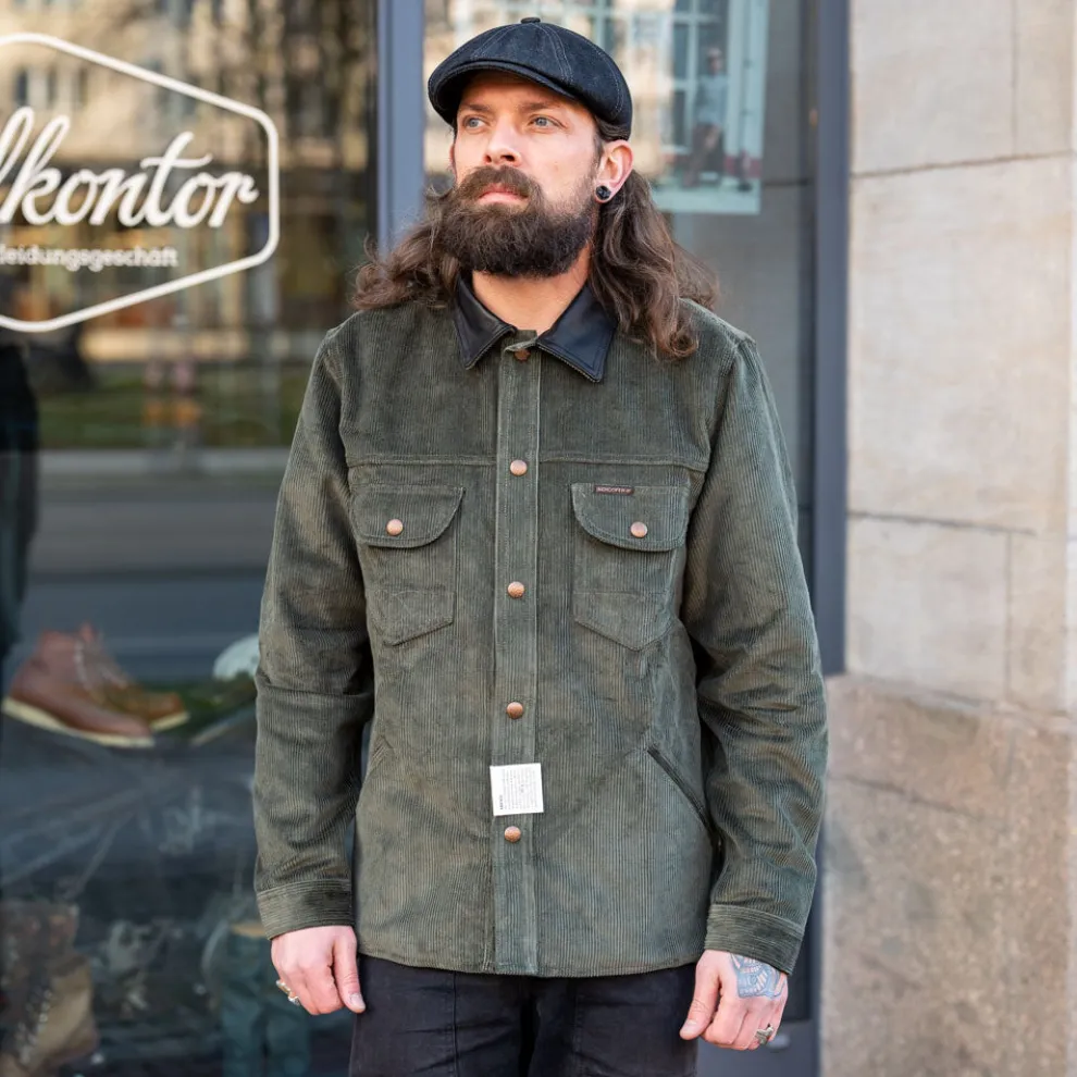 Fargo Trucker Jacket Corduroy Green