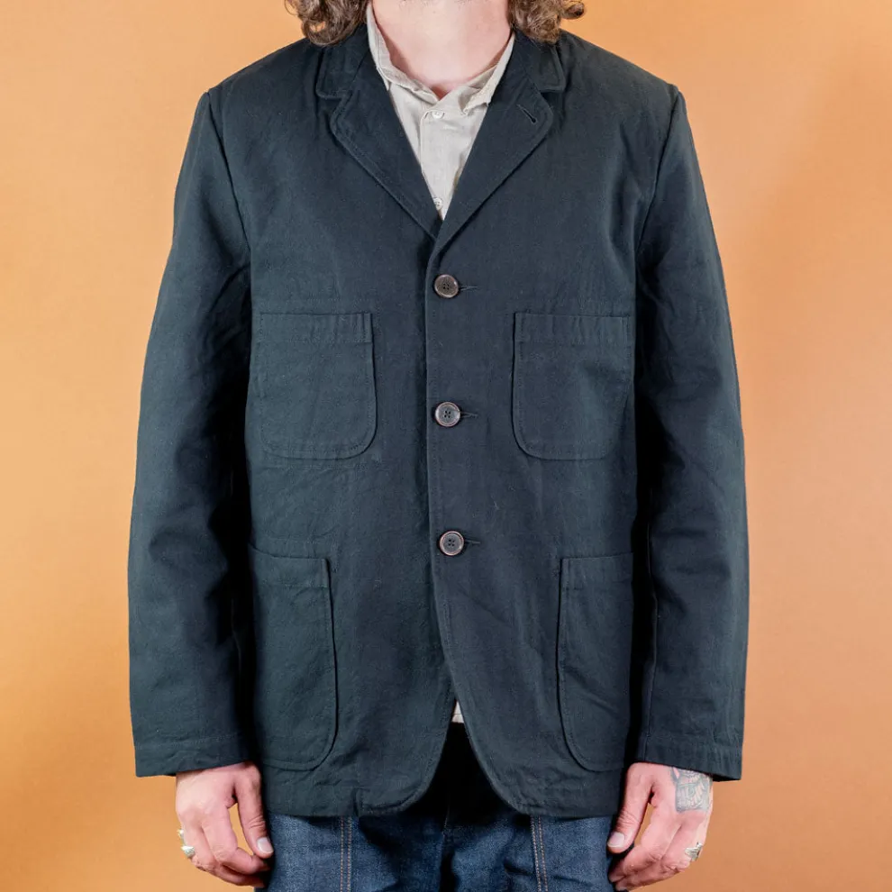 Five Poket Jacket Nebraska Cotton Black
