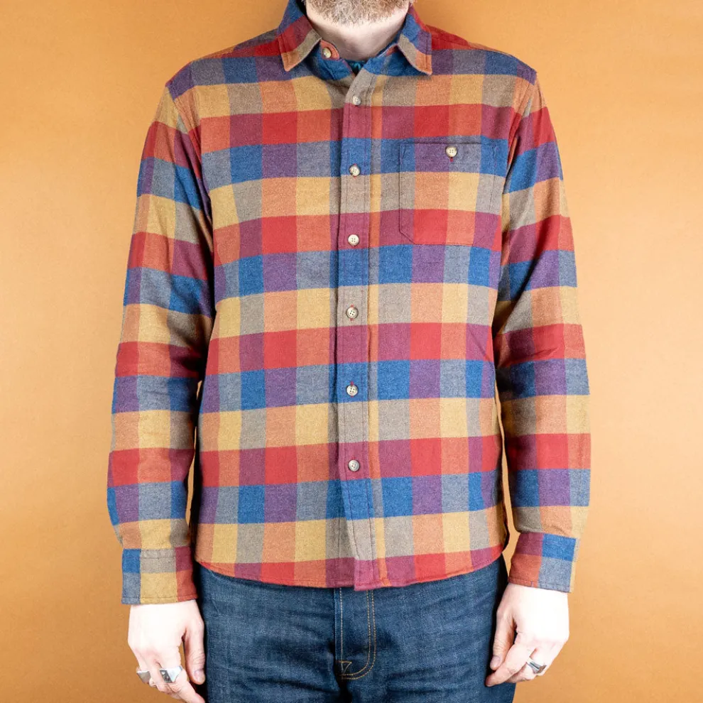 Fremont Flanell Shirt Brown/Blue