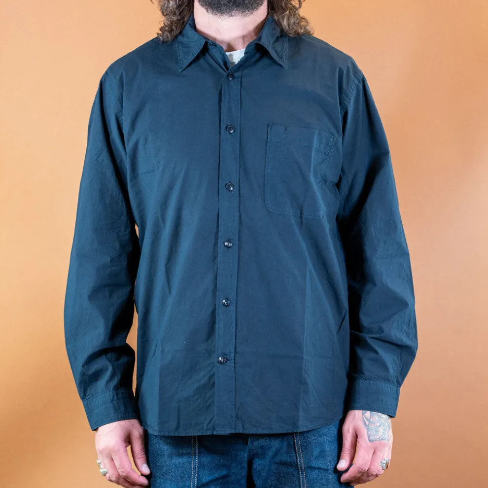 Hemd Bio-Baumwolle Popeline Dark Navy