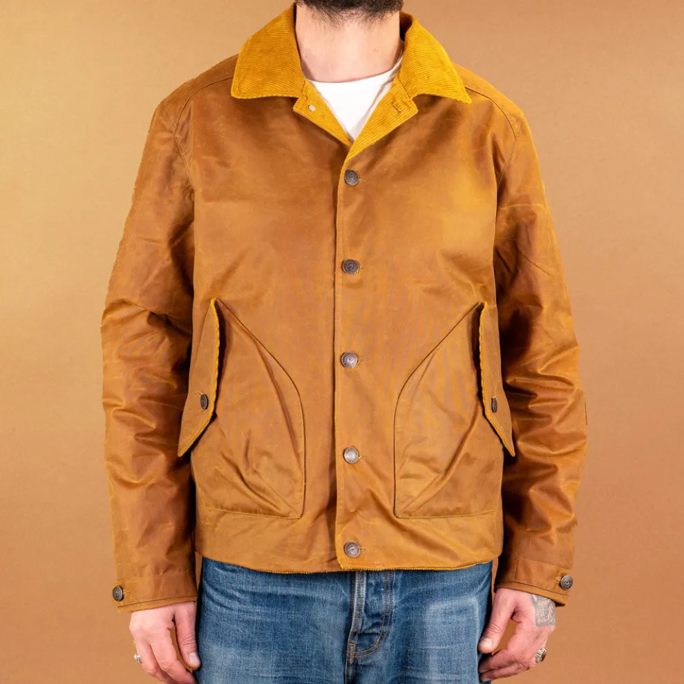 K6208 POLLUX WAX Waxed Cotton Jacket Gold