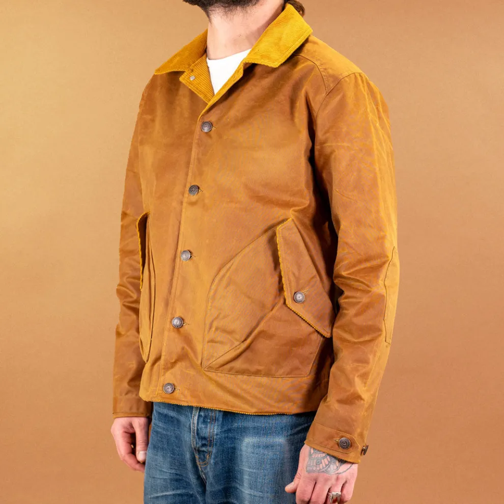 K6208 POLLUX WAX Waxed Cotton Jacket Gold