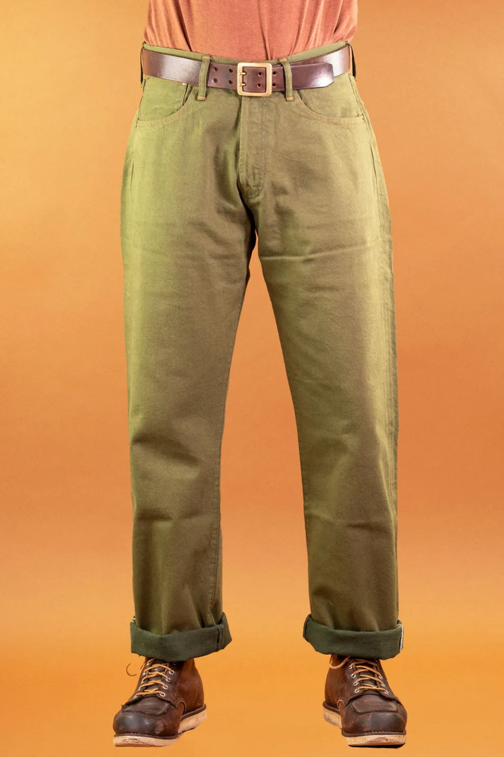 Kirk Pants Pineville Selvage 12oz Green
