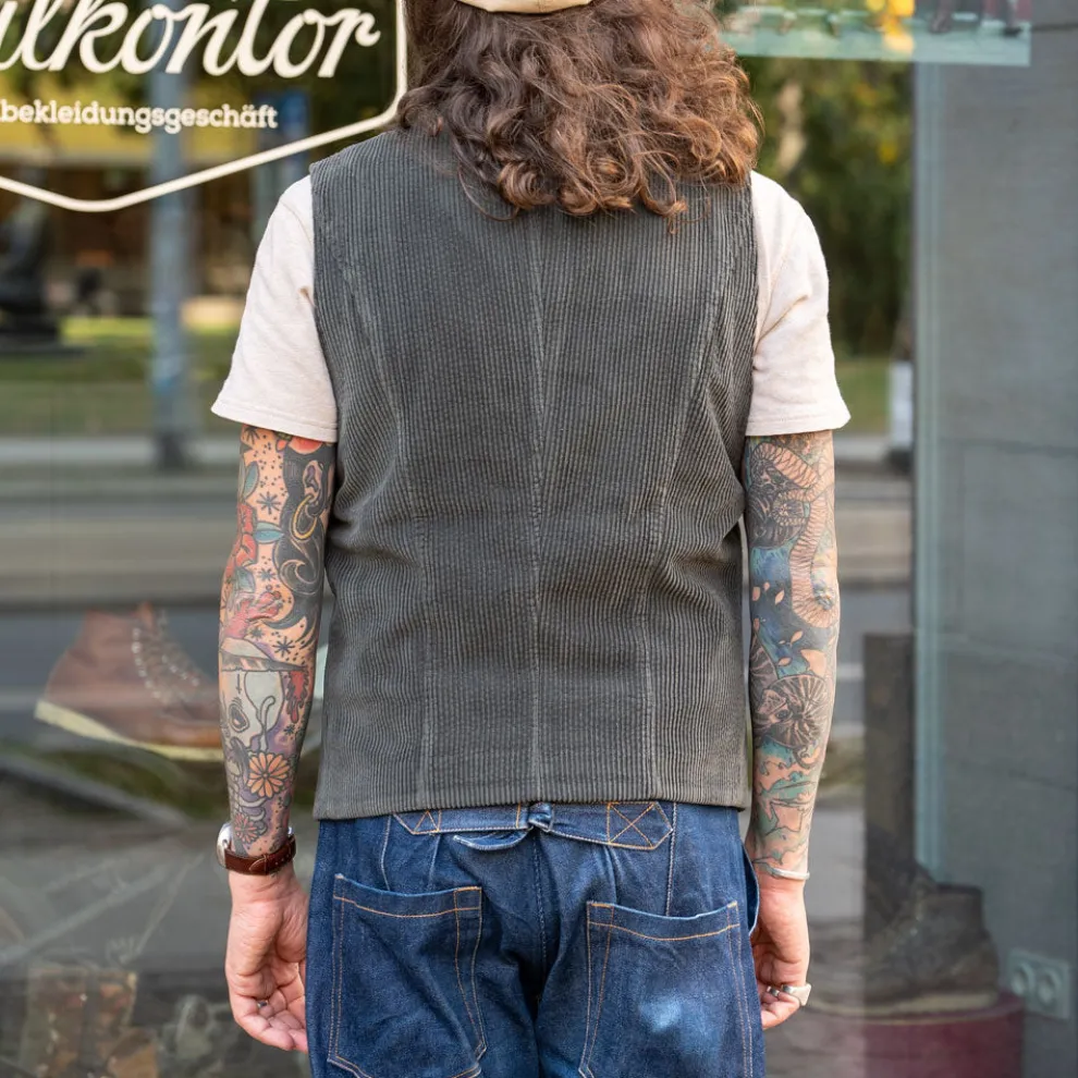 Knud Workwear Waistcoat Olive-Taupe