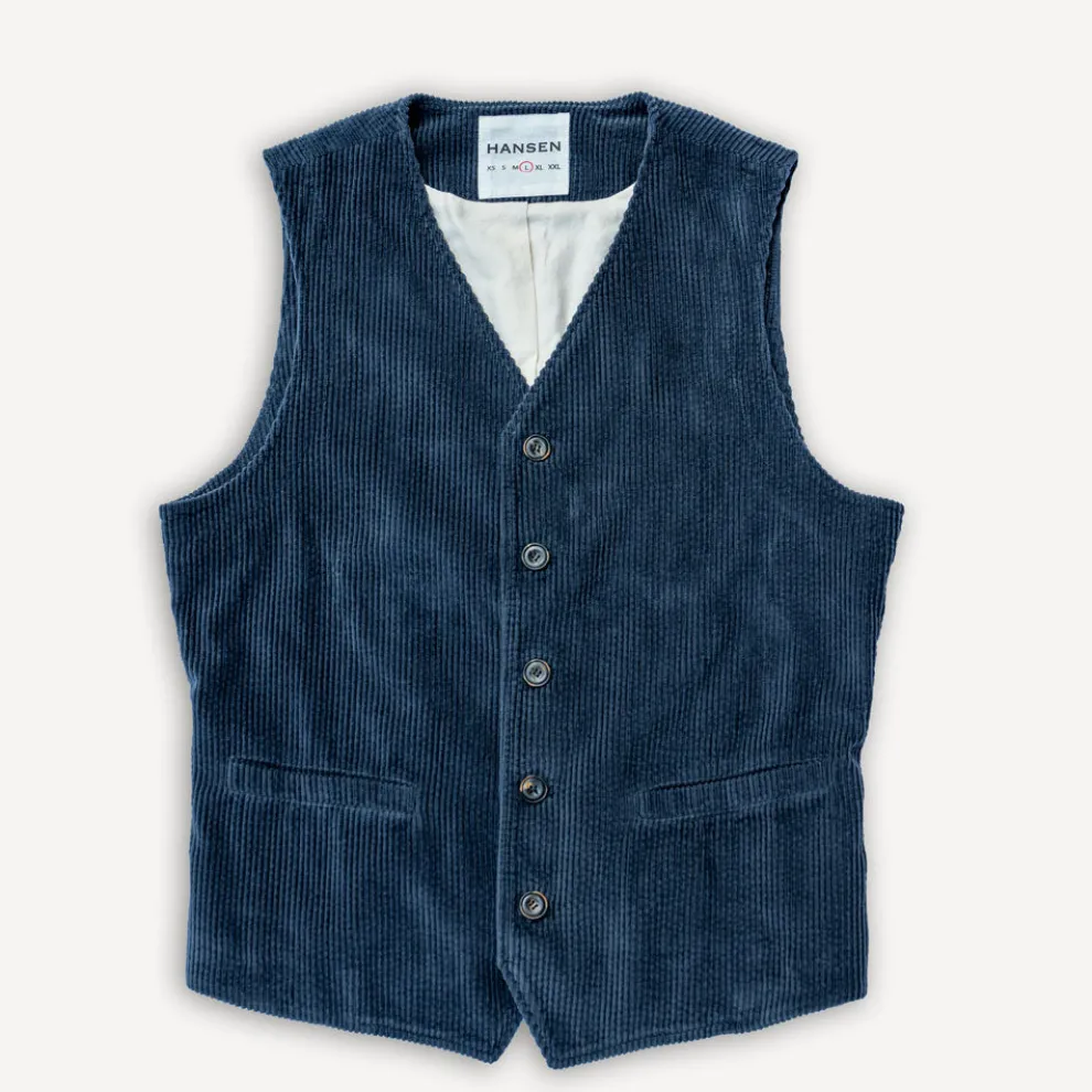 Knud Workwear Waistcoat Dusty Navy