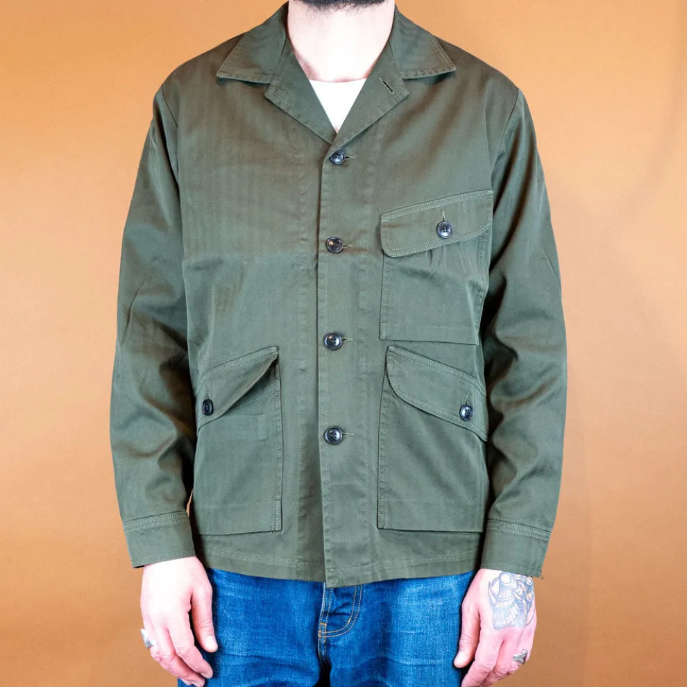 Lands Military HBT Jacket Olive