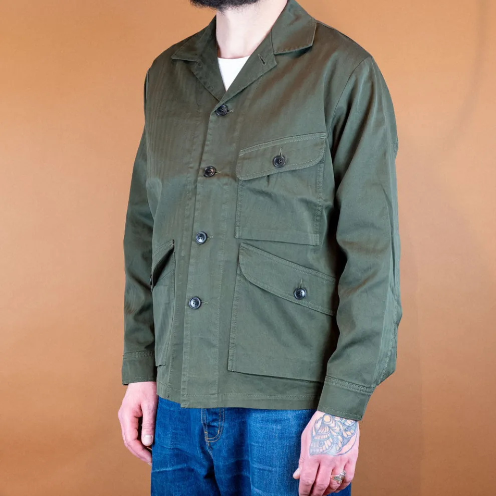 Lands Military HBT Jacket Olive