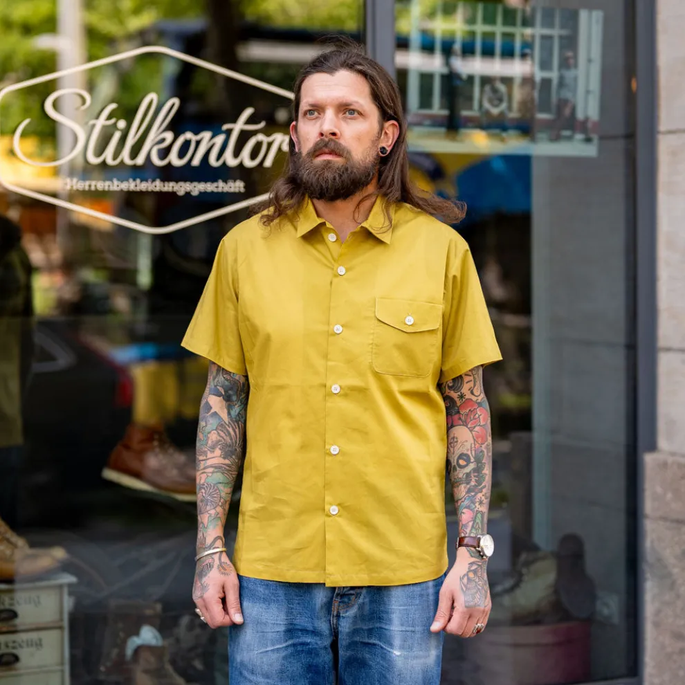 Linos Leisure Shirt Golden Olive K9203