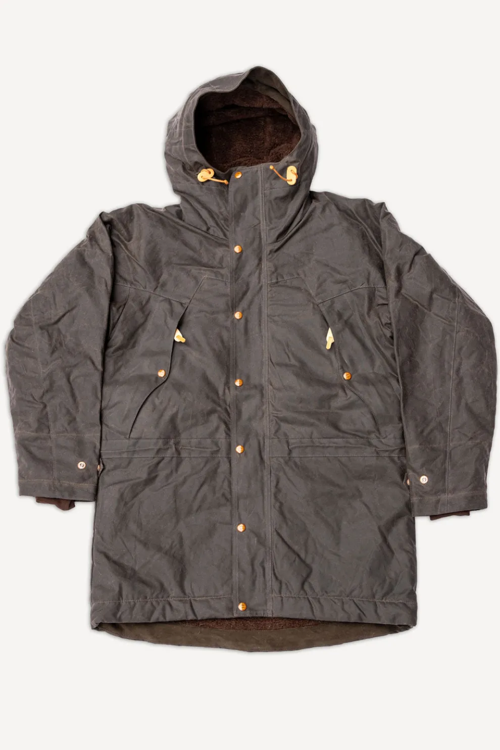 Long Mountain Jacket Waxed Chocolate