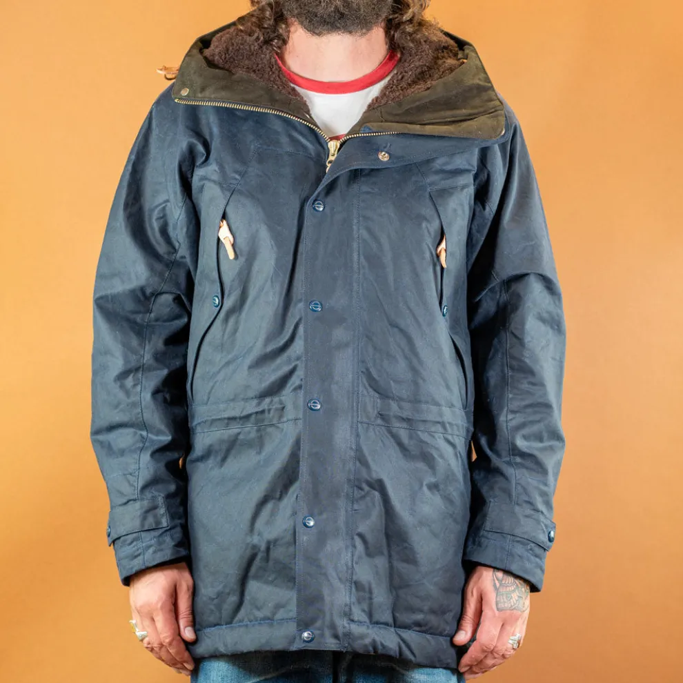 Long Mountain Jacket Waxed Navy