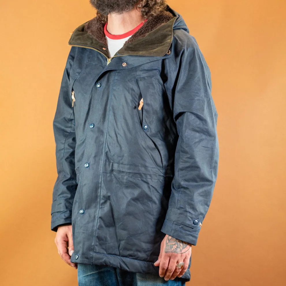 Long Mountain Jacket Waxed Navy