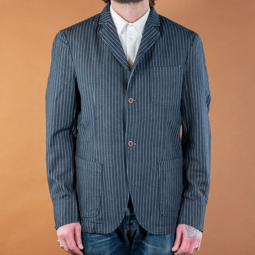 Napoli Jacket Denim gessato