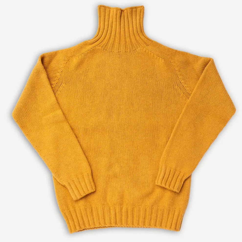 Neck Sweater Chunky Tansy