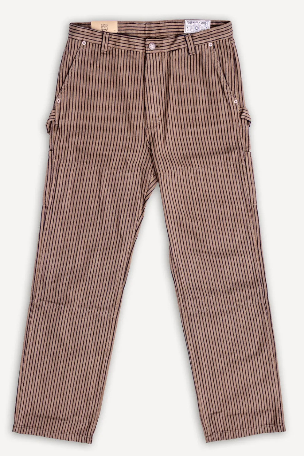 Ortega Pants Herringbone Dobby Brown