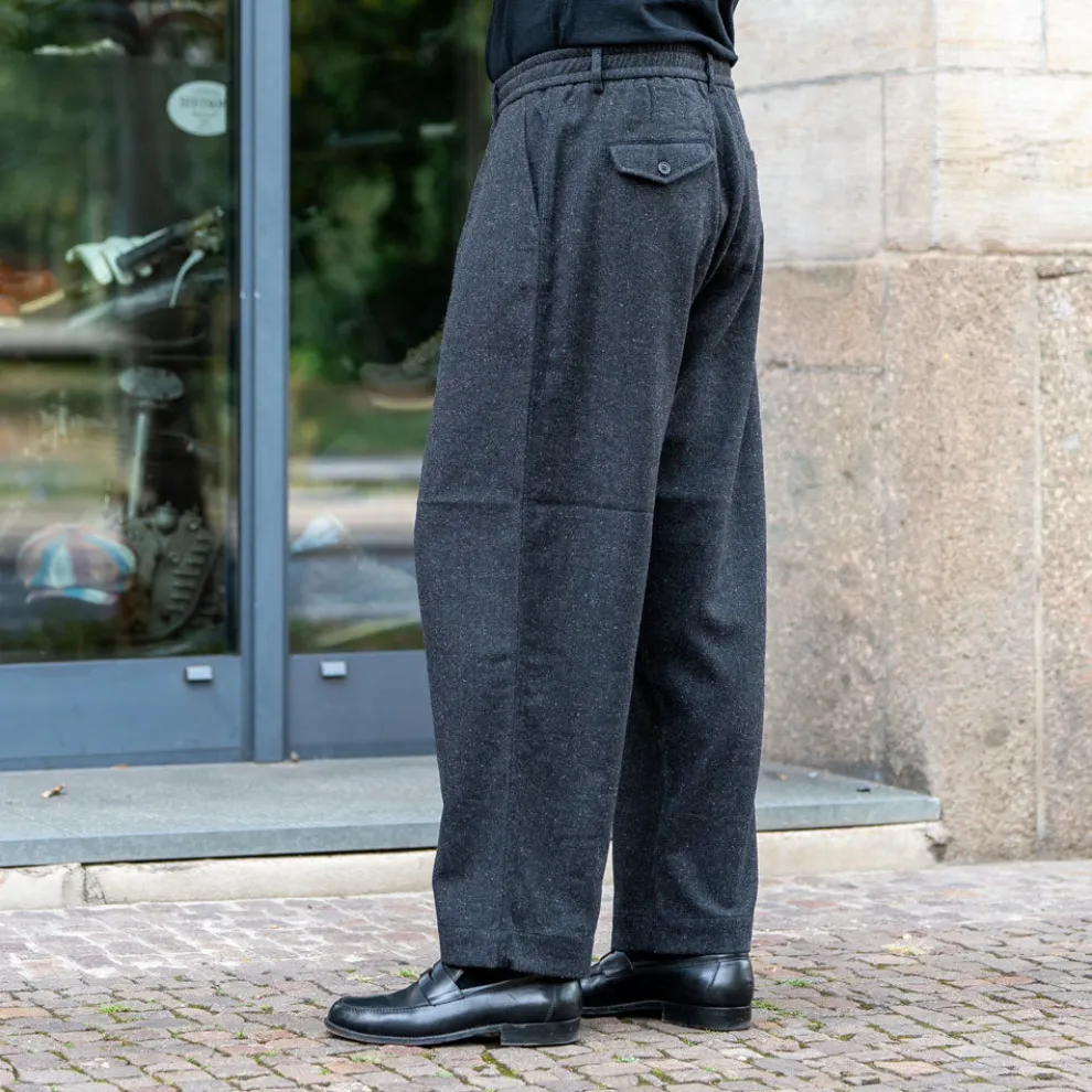 Oxford Pant Salt ´N Pepper Tweed Black