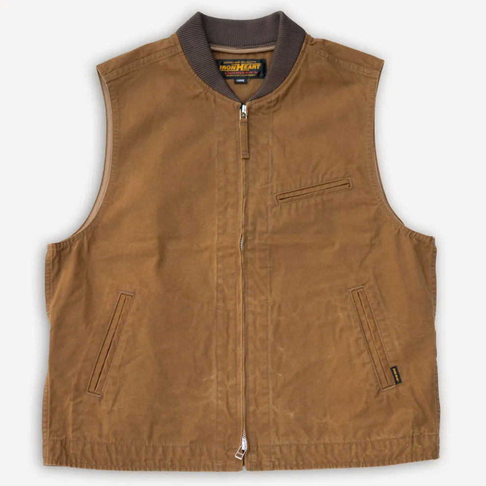 9oz. Canvas Work Vest IHV-49 Brown