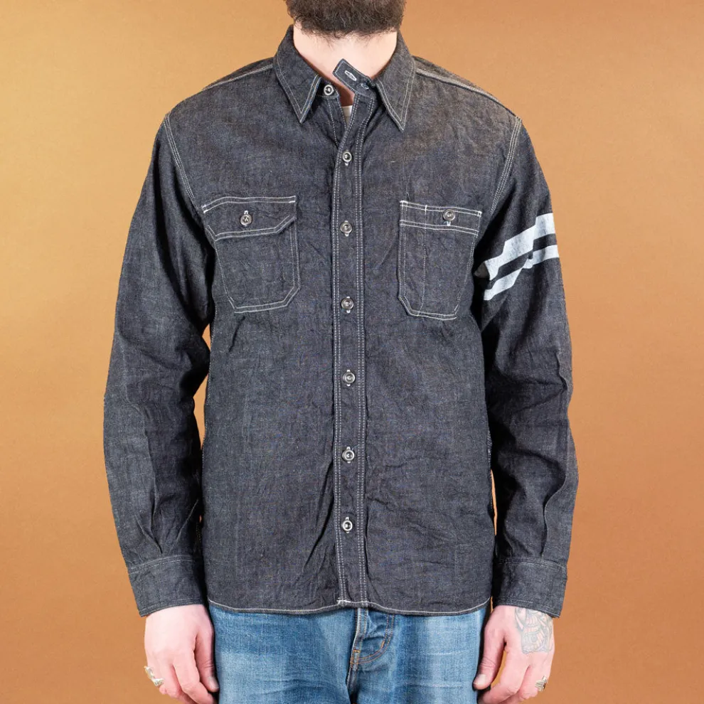 8oz Selvedge Denim Work Shirt Indigo