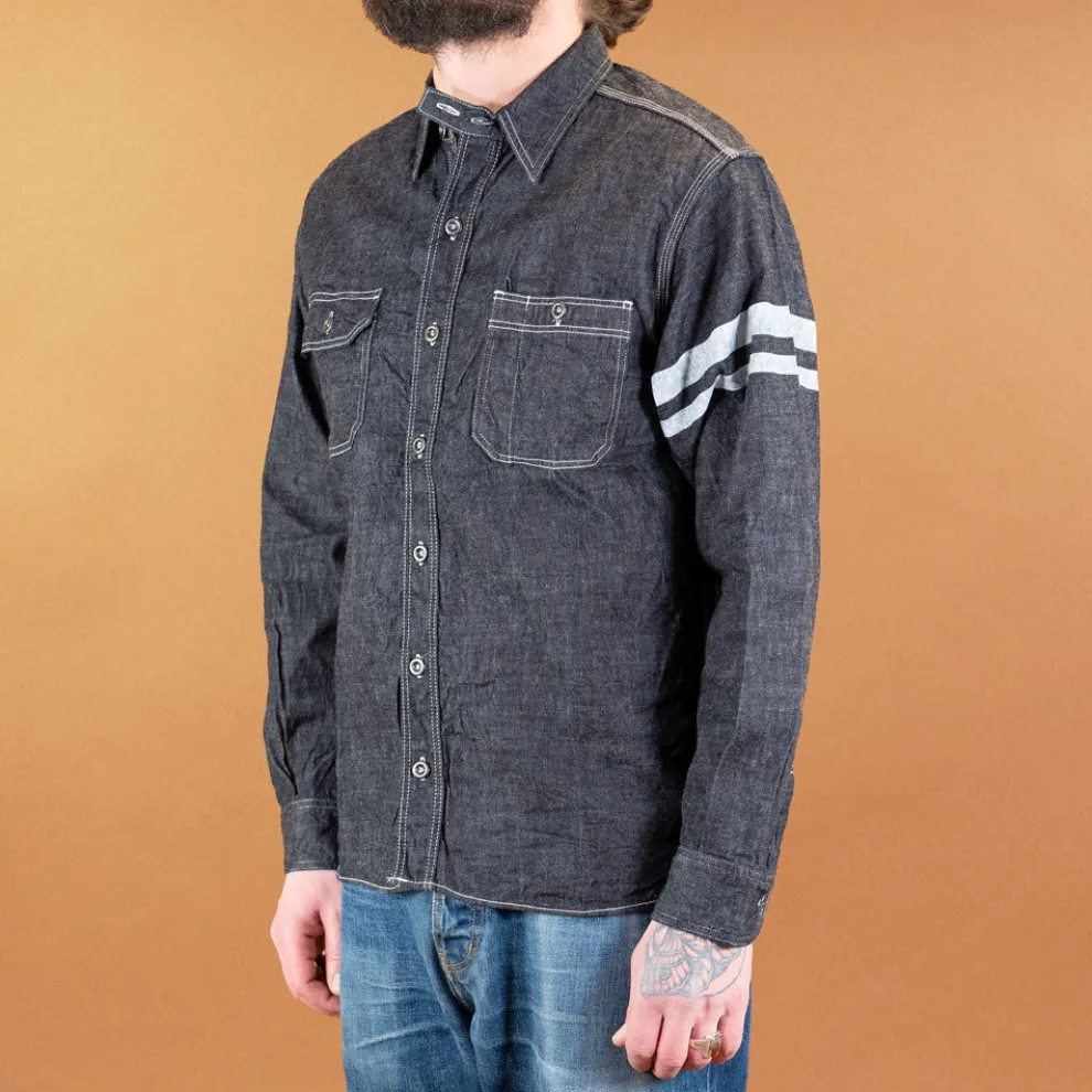 8oz Selvedge Denim Work Shirt Indigo