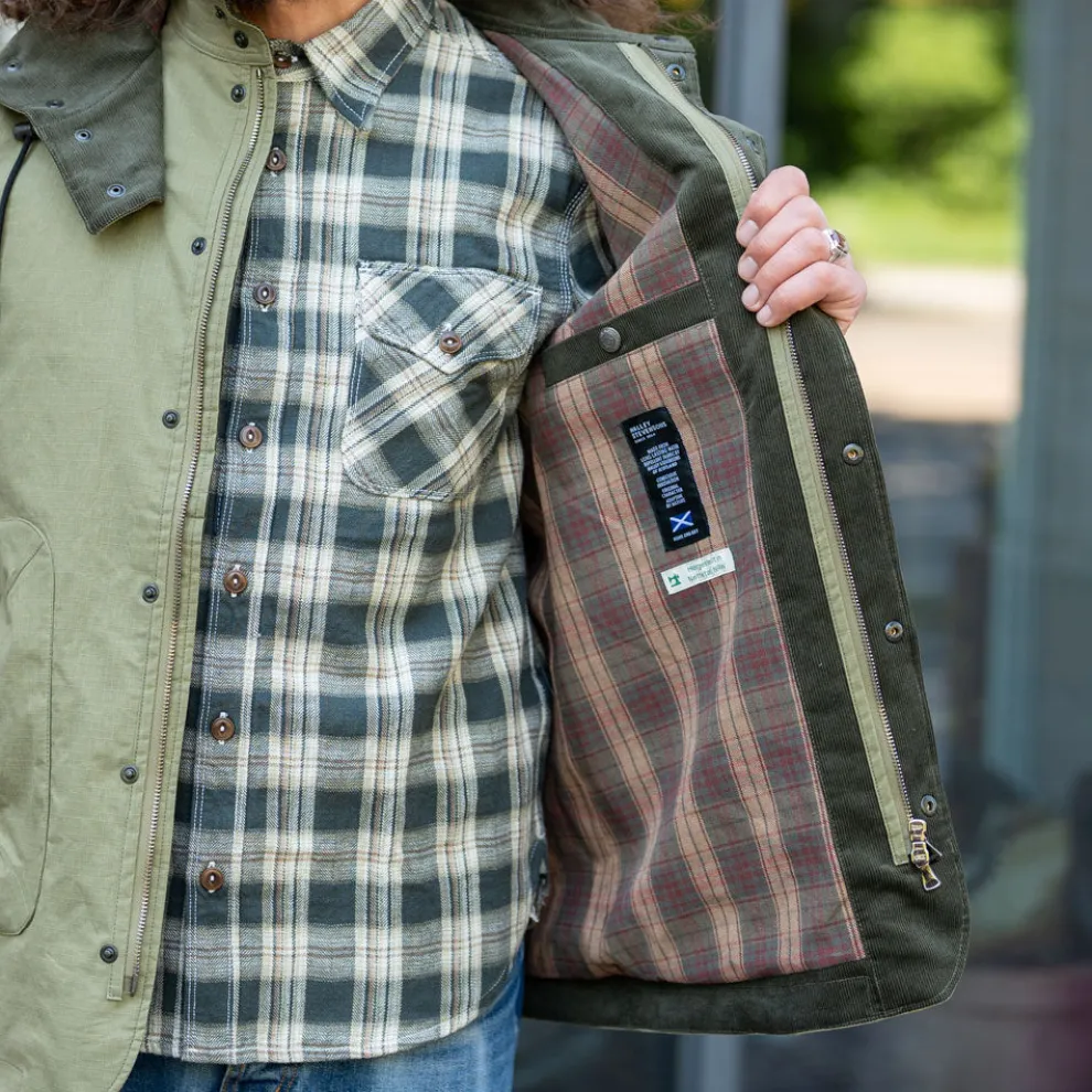 Pollux Mariner Light Hooded Rainjacket Army K1402