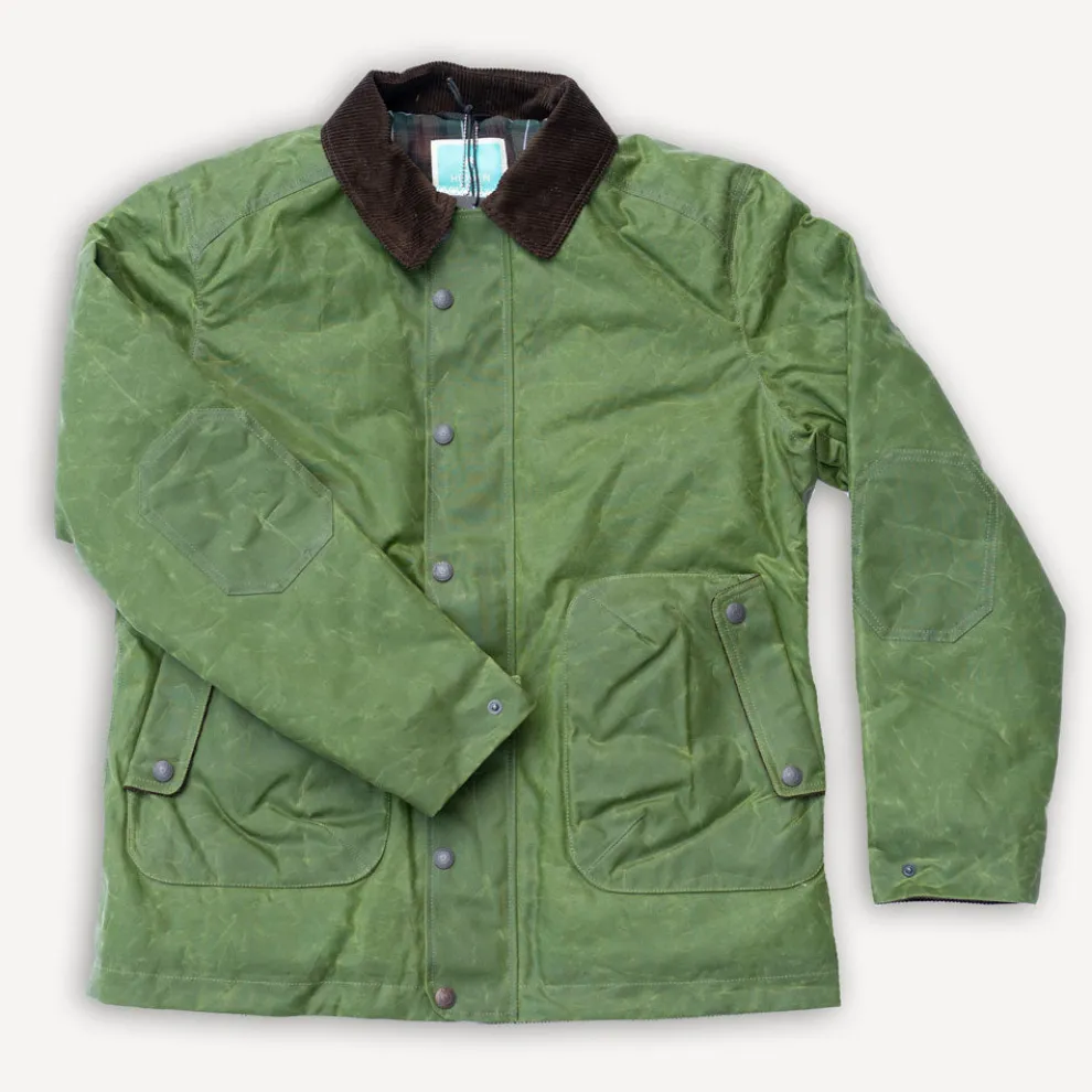 POLLUX RANGER Waxed Winter-Jacket Lime Green