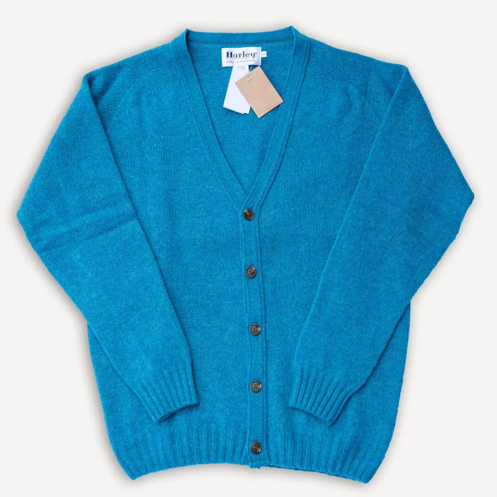 Saddle Shoulder V Cardigan Pennan Bay