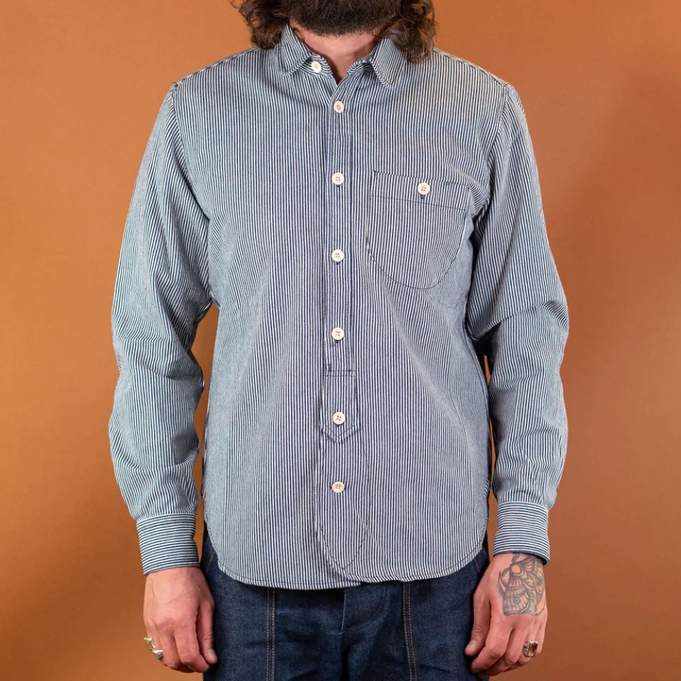 Shirt Stripes White/Blue