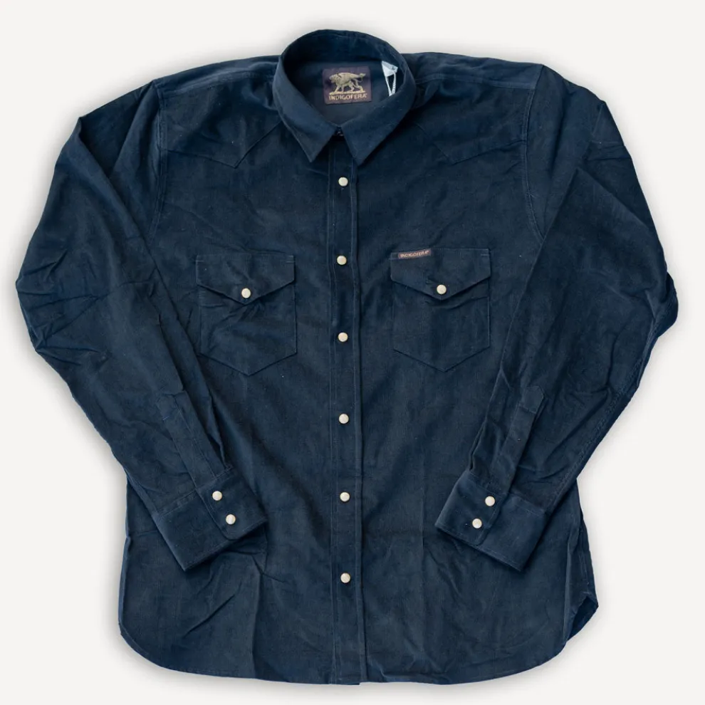Sideras Shirt Corduroy Navy