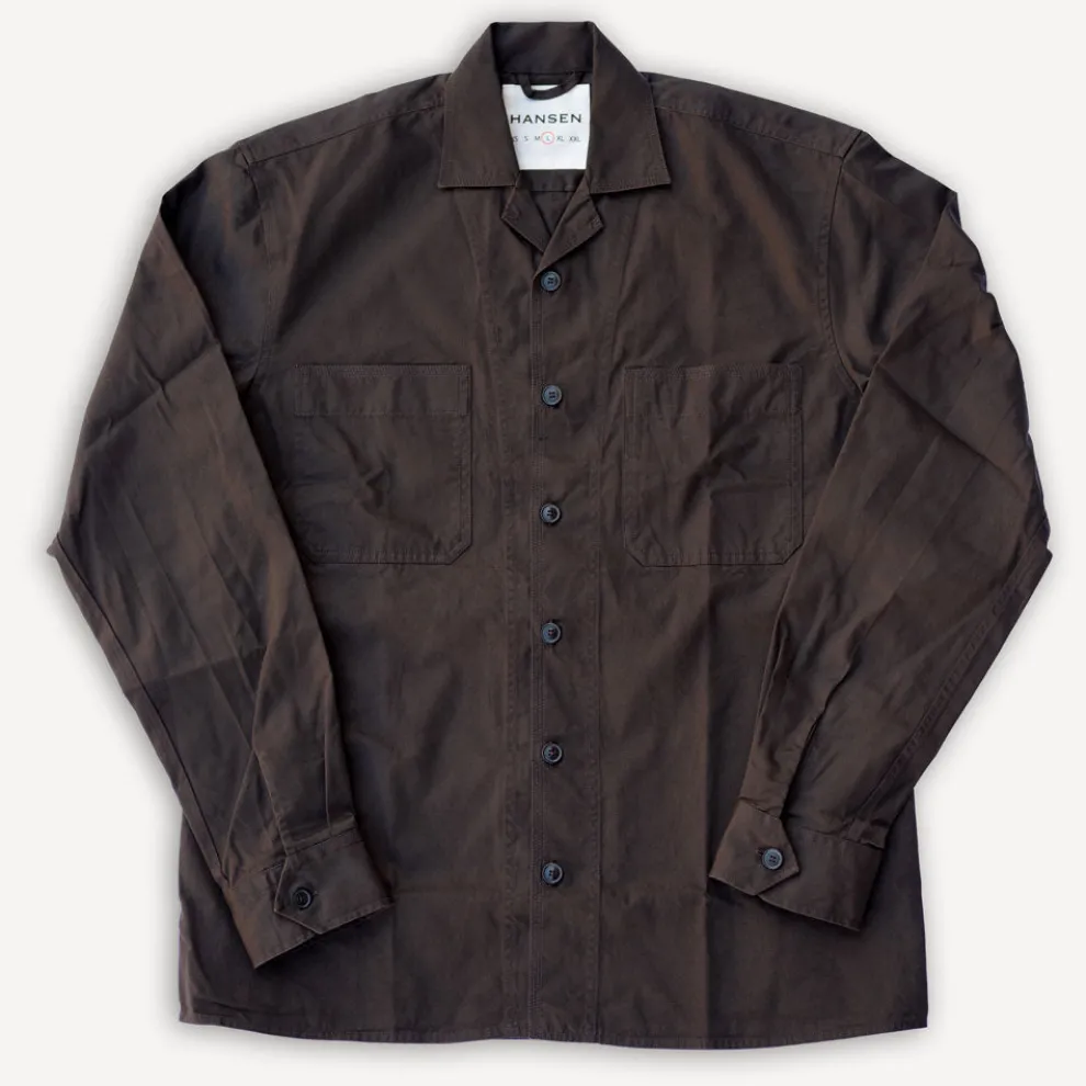 Steffen Shirt Jacket Coffee Brown
