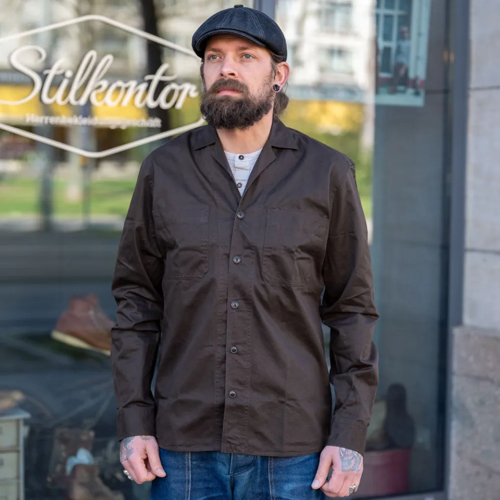 Steffen Shirt Jacket Coffee Brown
