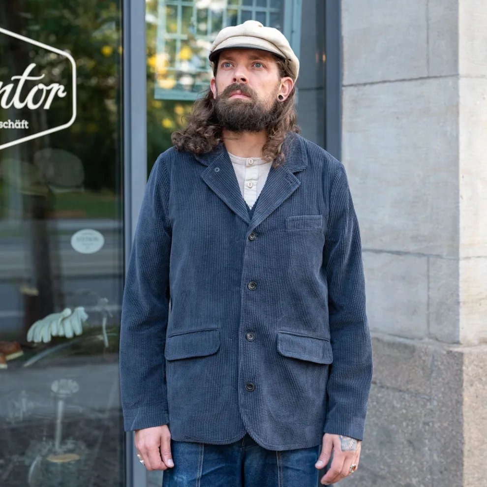 Vincent Casual Blazer Jacket Dusty Navy