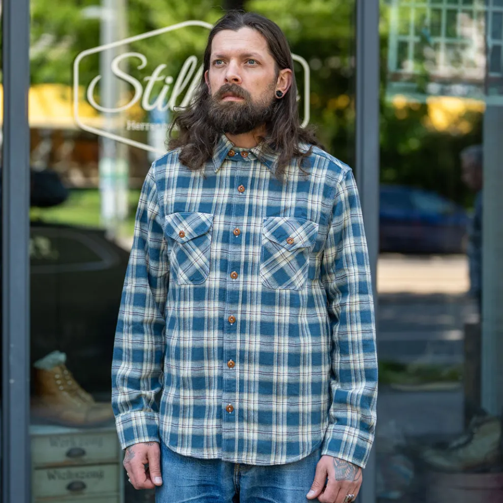 Wells Shirt Blue Plaid