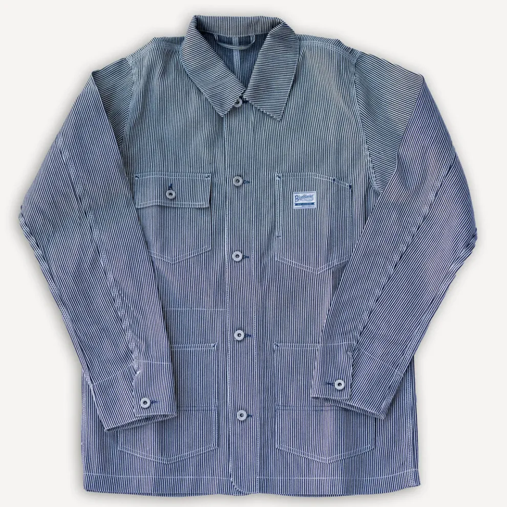 Workjacket Striped White/Blue