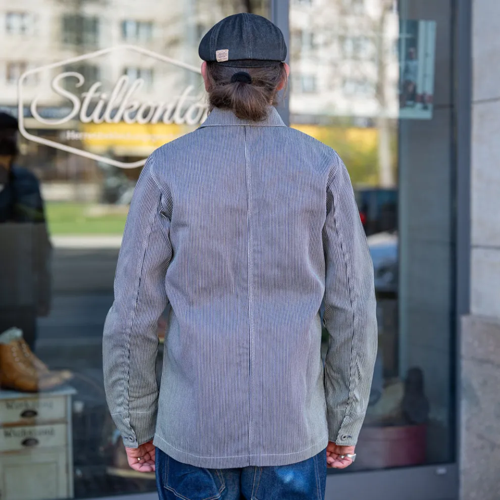 Workjacket Striped White/Blue